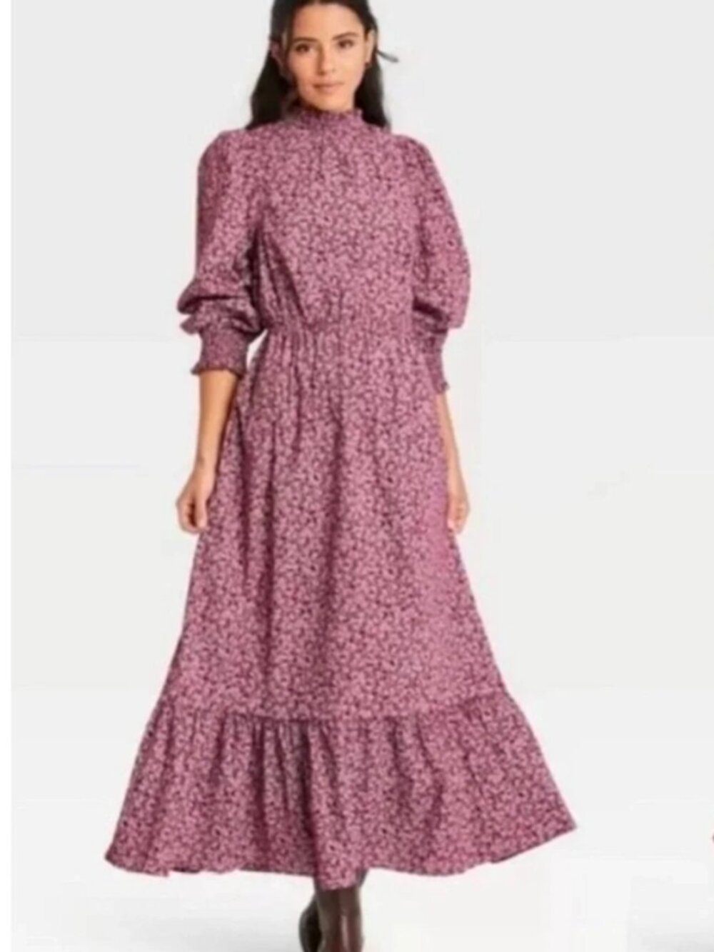 High neck prairie dress